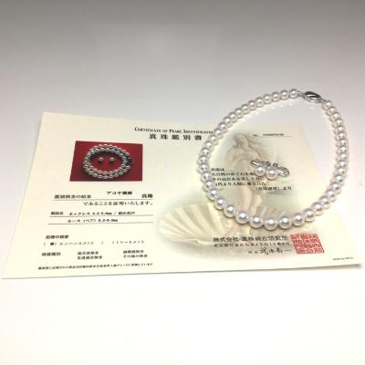 ふるさと納税 志摩市 アコヤ真珠ネックレス・イヤリングセット  8.5〜9.0ミリ　ホワイト・ホワイトピンク系　鑑別書付き |  | 02