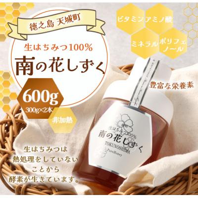 ふるさと納税 天城町 徳之島産 天城町 生はちみつ 南の花しずく ハチミツ 600g(300g×2本) 生蜜 蜂蜜 国産