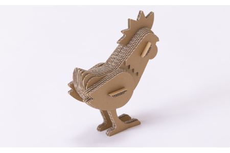 No.222 段ボール製工作キット　干支シリーズ　ニワトリ