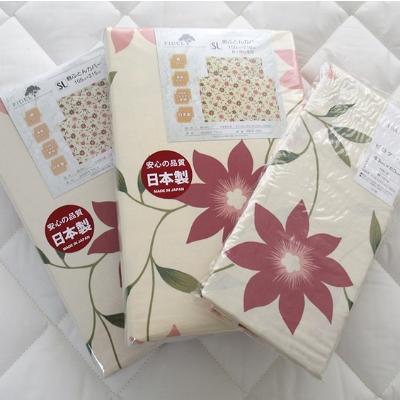 ふるさと納税 泉大津市 【シングル】日本製 綿100% ふとんカバー掛・敷・枕3点セット 花柄 ピンク KHANA-S-PI |  | 02