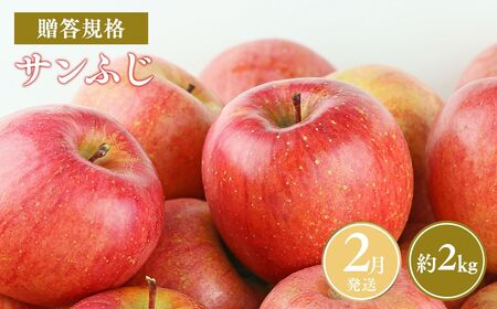 りんご 贈答用 サンふじ 約2kg  青森県平川市産 [hi-0038-016-2]