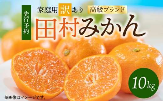 
                    【2026年11月下旬より発送】訳あり 田村みかん 10kg 高級ブランド 色づき 糖度 甘さ 酸味 バランス コク 温暖 気候 自然 恵み ミカン 柑橘 温州みかん 有田みかん フルーツ デザート 家庭用 お取り寄せ お取り寄せフルーツ 和歌山県 湯浅町 送料無料_G7053
                