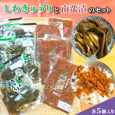 ふるさと納税 紫波町 しわきゅうりと南蛮漬の各5個入りセット