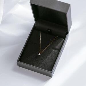 【ダイヤモンド0.1ct K10ネックレス】華やかなイエローゴールドと気品あふれる6本たてづめ 長さ40cm KN01050Y / 金 ゴールド ダイヤ ジュエリー アクセサリー ギフト プレゼント 