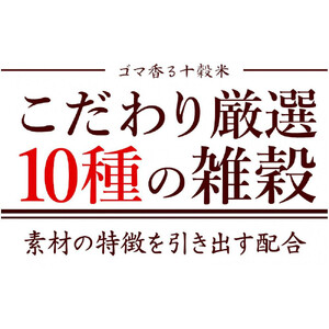 【毎月定期便】国産 胡麻香る十穀米 400g×2袋×全3回