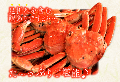 【蒸し】訳あり足折れ松葉ガニ 1.5kg前後 【訳あり 松葉ガニ 松葉がに 松葉蟹 まつばがに かに カニ 冷蔵 チルド ブランド ズワイガニ 蒸し ボイル 足折れ 自宅用 国産 季節限定 お取り寄せ