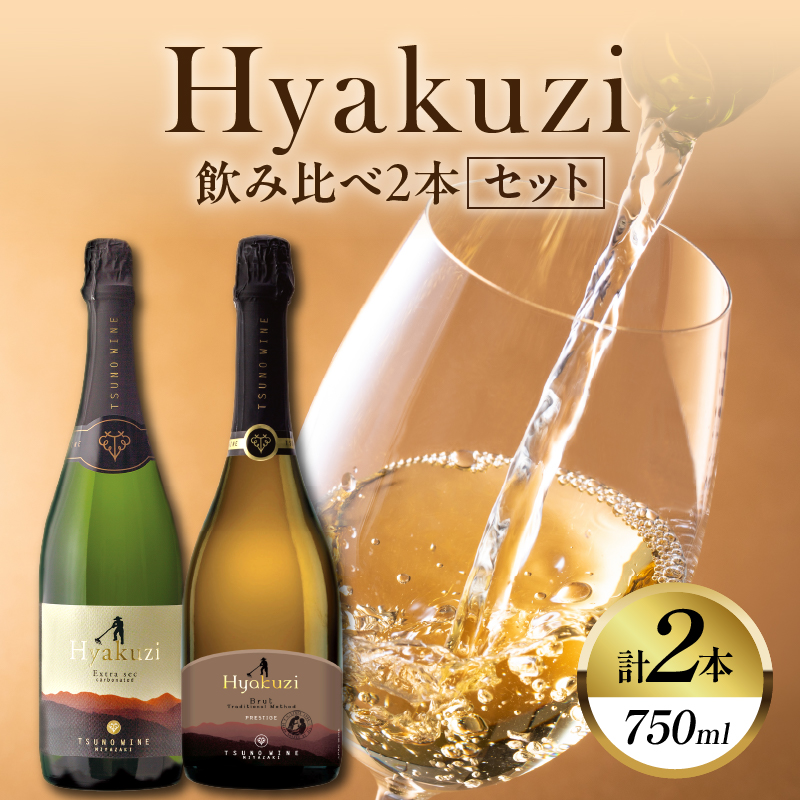 Hyakuzi飲み比べ2本セット 酒 飲料 アルコール 国産_T014-0367【人気 ギフト 食品 お酒 BBQ お土産 贈り物 送料無料 プレゼント】
