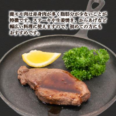 ふるさと納税 下関市 訳あり 不揃い 鹿肉 もも ブロック 約 1kg 冷凍 BM108 |  | 02