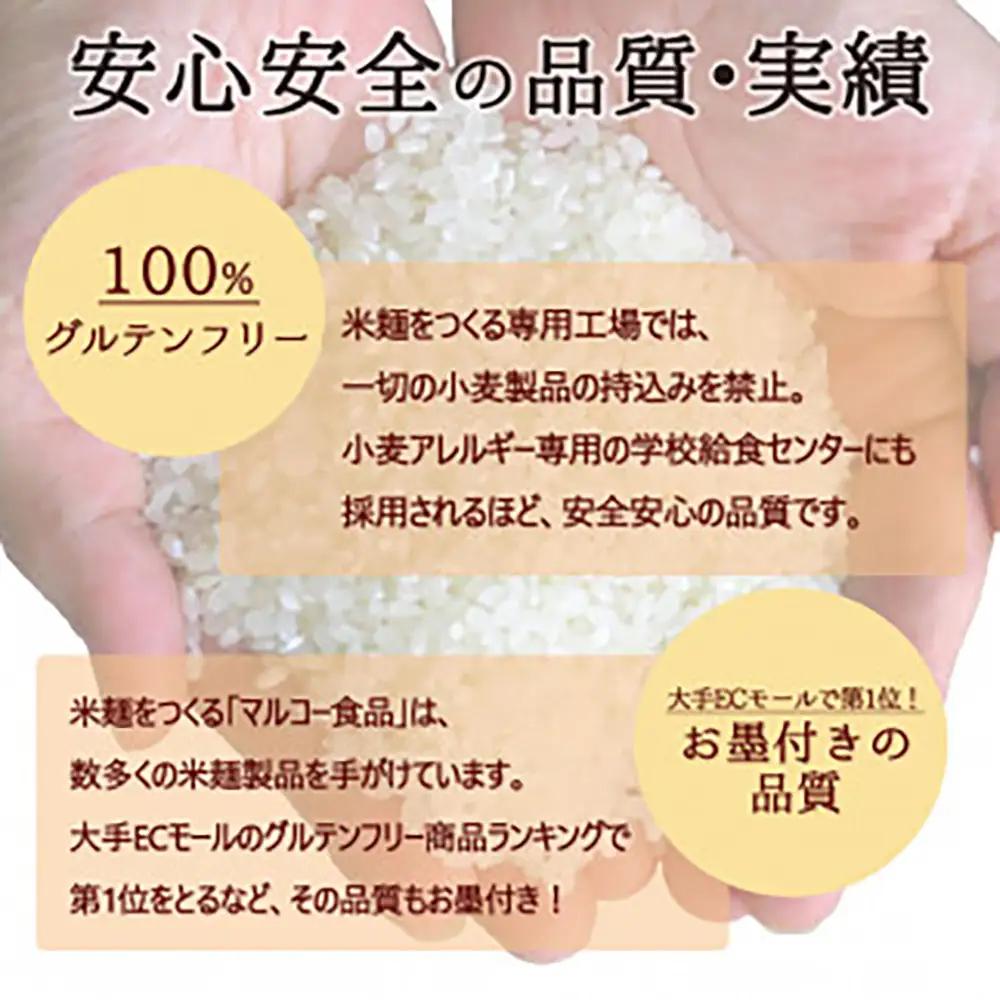 つるもち食感！グルテンフリー米麺 大容量詰め合わせ60食（精米・玄米 各30食ずつ）【25102】