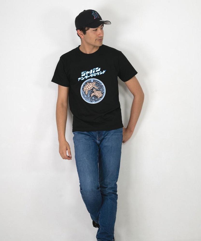 みなべ町 マンホールTシャツ【Mサイズ・黒】jpnug002-6A