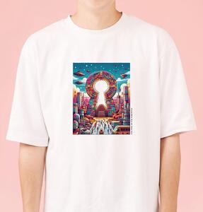 古墳Tシャツ「未来への扉」  サイズ：XL