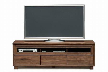 【幅153.2 奥行46 高さ49.3】アンリ153センチ幅テレビボード（ウォールナット）