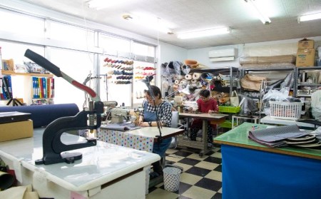 「琉球帆布」 お散歩バッグ （RYUKA ブルー）【価格改定】