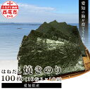 【ふるさと納税】愛知の海が育ててくれた　はねだし焼きのり　100枚　M067-13　/国産 愛知県産 海苔 乾物 海の幸 のり 焼き海苔 焼きのり MB