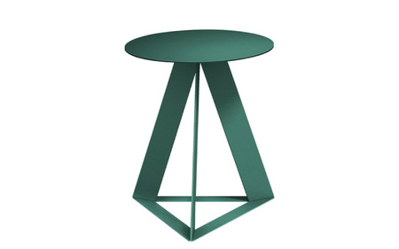 ＮＥＬ　カフェテーブル　タイプC　丸天板 アクセントカラー ZH12(ダークグリーン)