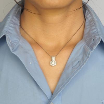 ふるさと納税 甲府市 プラチナ 1.3ctUP ダイヤモンド ペンダントネックレス　HH-019362 |  | 02