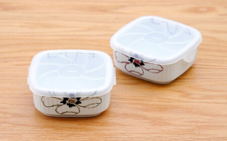 【波佐見焼】角パック アネモネ ペア2色セット【団陶器】[PB227]