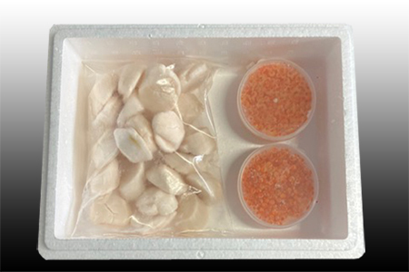 いくら醤油漬け100g×2P、ほたて貝柱500g×2P C-70041