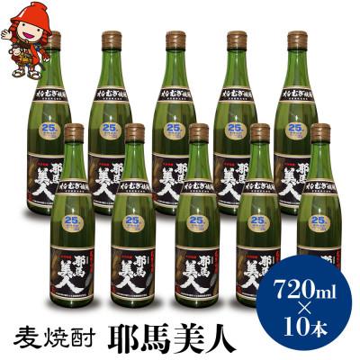 ふるさと納税 中津市 麦焼酎　耶馬美人25度　 720ml×10