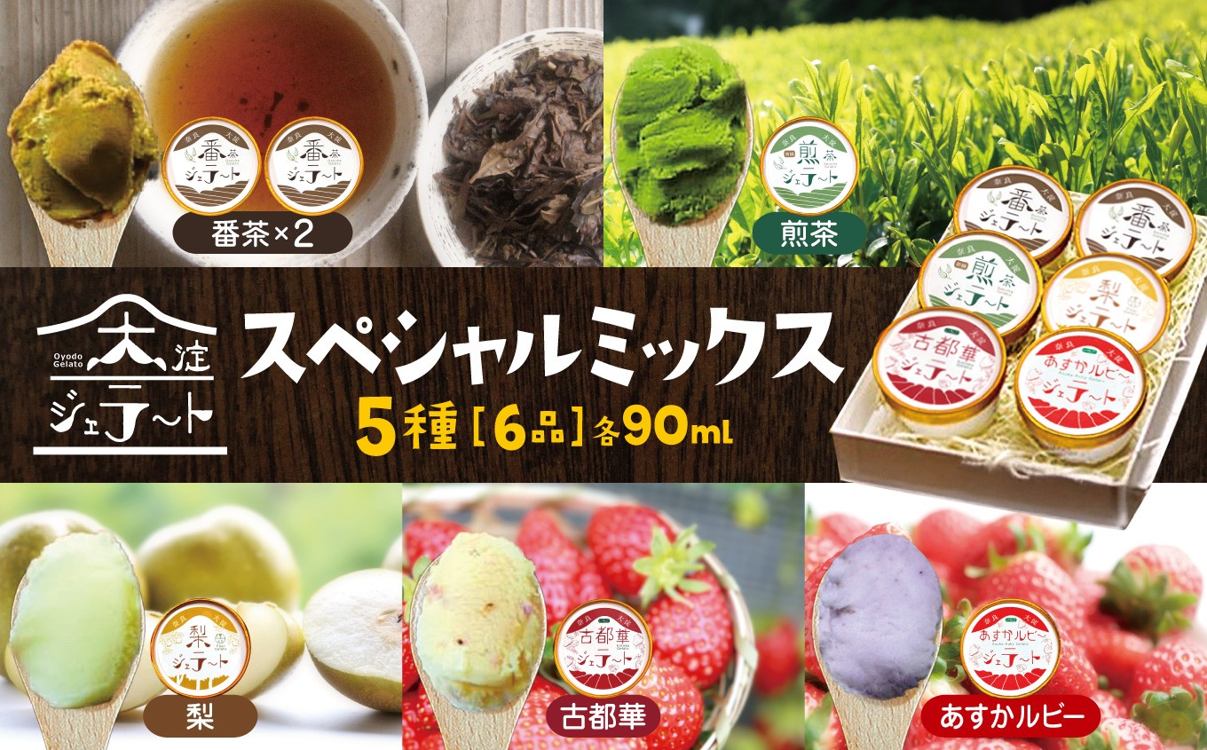 
C3 大淀ジェラート スペシャルミックス 6個入 大淀の地から旨味を込めて!自然の恵みいっぱい【大淀ジェラート】
