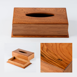 屋久杉で創った ティッシュボックス 高橋工芸 IB074-003 工芸品 工芸品