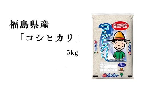No.3053 【令和7年産 新米先行予約】福島県産米「コシヒカリ」精米 5kg  1袋
