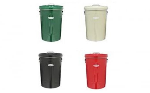 [№5258-7200]0178＜オバケツ＞バケツ職人が作るダストボックス・42L／純国産 インテリア【黒】