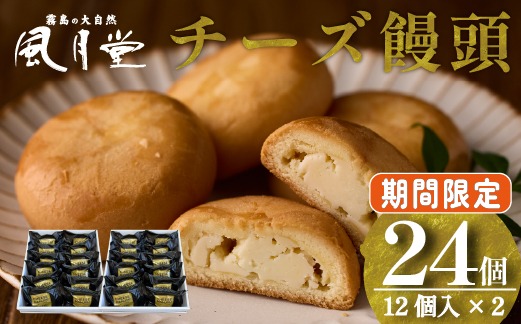 【期間限定】チーズ饅頭プレーン 24個（12個×2箱）個包装 焼菓子 チーズ プレーン ご当地スイーツ まんじゅう