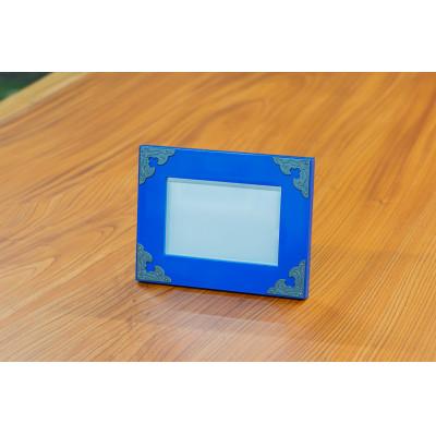 ふるさと納税 利府町 仙台箪笥　フォトスタンド　藍色漆塗り