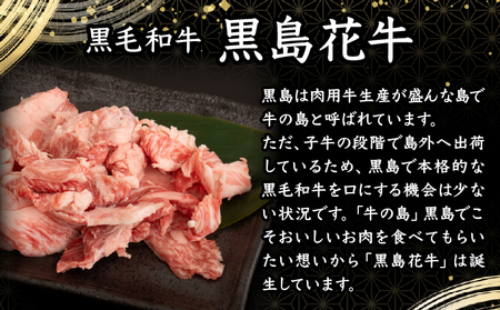 黒島花牛　スジ1kg＋沖縄黒島の塩50g【牛肉 牛 塩 沖縄】