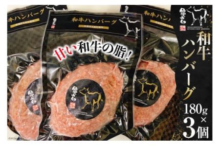 和牛ハンバーグ３個セット（180g×3個） [気仙沼市物産振興協会 宮城県 気仙沼市 20563637] レビューキャンペーン