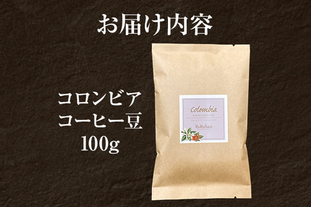 コーヒー豆 コロンビア アンジェリカ ウィラ 100g お試し 自家焙煎 ドリンク 飲料