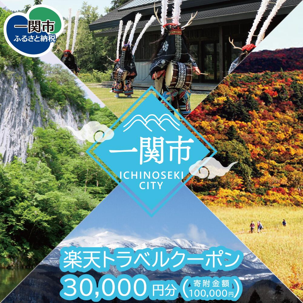 【ふるさと納税】岩手県一関市の対象施設で使える楽天トラベルクーポン 寄付額100,000円 宿泊券 宿泊チケット クーポン 国内旅行 チケット 利用券 トラベル 観光 出張 ホテル 旅館 予約 コロナ 支援 アウトドア 紅葉狩り