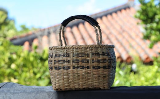 【LE KOOGEI(ル・コーゲイ)】カゴバッグ CORON P 五四柄 NATURAL