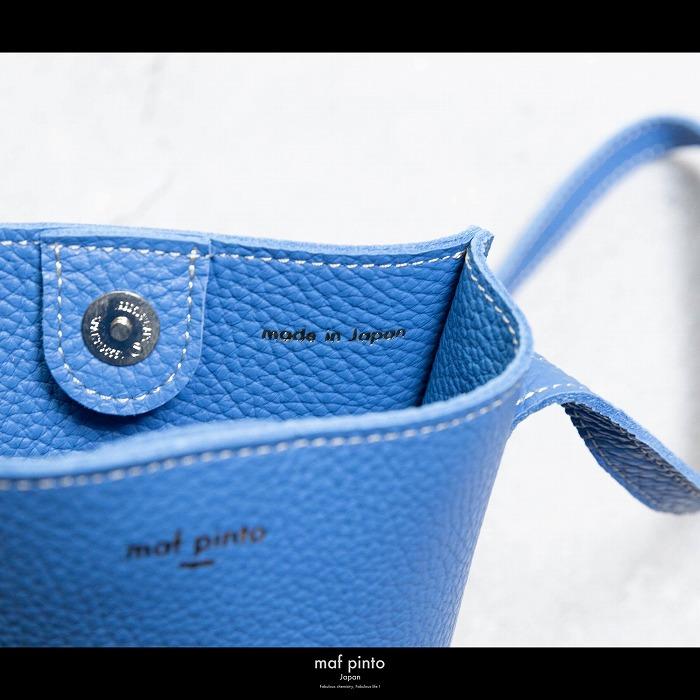 maf pinto (マフ ピント) ミニショルダー バッグ サコッシュ コンパクト フレッシュブルー ADRIA LINE レザー 本革 メンズ レディース ユニセックス 日本製
