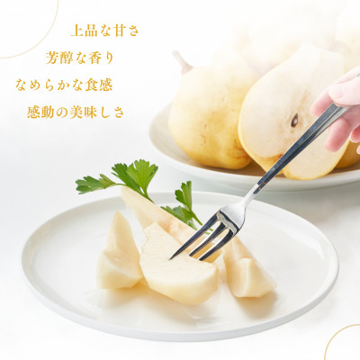 弥彦産“西洋なしの貴婦人”ルレクチエ　6～8玉(3kg) 新潟県 弥彦村【配送不可地域：離島・北海道・沖縄県・中国・四国・九州】