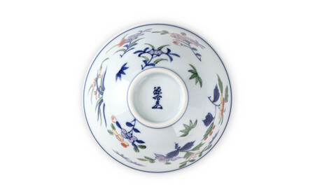 源右衛門窯 染錦小花散し 器 食器 お茶碗 飯碗 ごはん 茶碗 小鉢 小花 有田焼 お茶碗 手描き お茶碗 伝統 お茶碗 工芸 お茶碗 A55-107