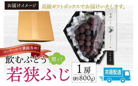 【2026年先行予約】種なし ぶどう 巨峰 若狭ふじ  1房(約800g)｜ ぶどう