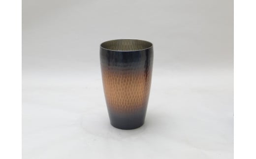 純銅赤銅仕上げ鎚目S型タンブラー(中) FC020127