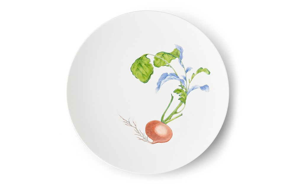 
【伊万里焼/畑萬陶苑】Restaurant MAISON（Paris）φ29cm Plate〈Red turnip〉
