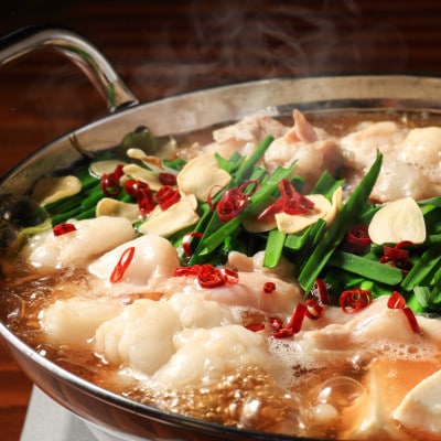 訳あり!博多醤油もつ鍋2人前と辛子明太子(切子)1個セット(宇美町)【配送不可地域：離島】