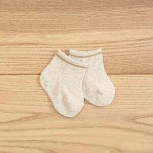 裏返しオーガニックコットンボタニカルダイソックスBABY　3足BOXセット　NSGK23-20【1446596】