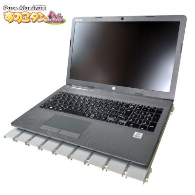 ふるさと納税 三条市 [すのこタン。] ノートPC台 ピュアアルミニウムすのこタン。A4ワイド イラスト【017P024】 |  | 01