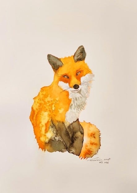 
            水彩画作品　No,486
          