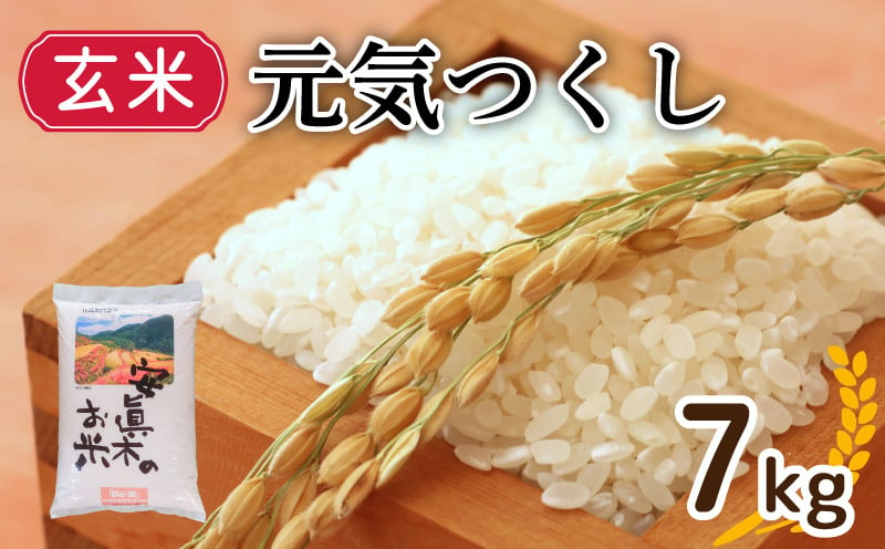 
            【1週間以内発送】元気つくし （玄米） 7㎏ （福岡県認定地域資源） 米 お米 精米 美味しいコメ ご飯 ゴハン 夕ご飯 野菜 晩ごはん 備蓄 防災 災害 福岡 川崎
          