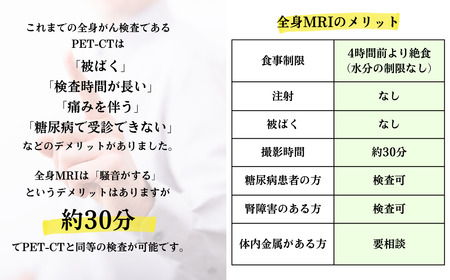 全身がんMRIドック | 検査 ドック ガン 健康診断 検診 埼玉県 草加市
