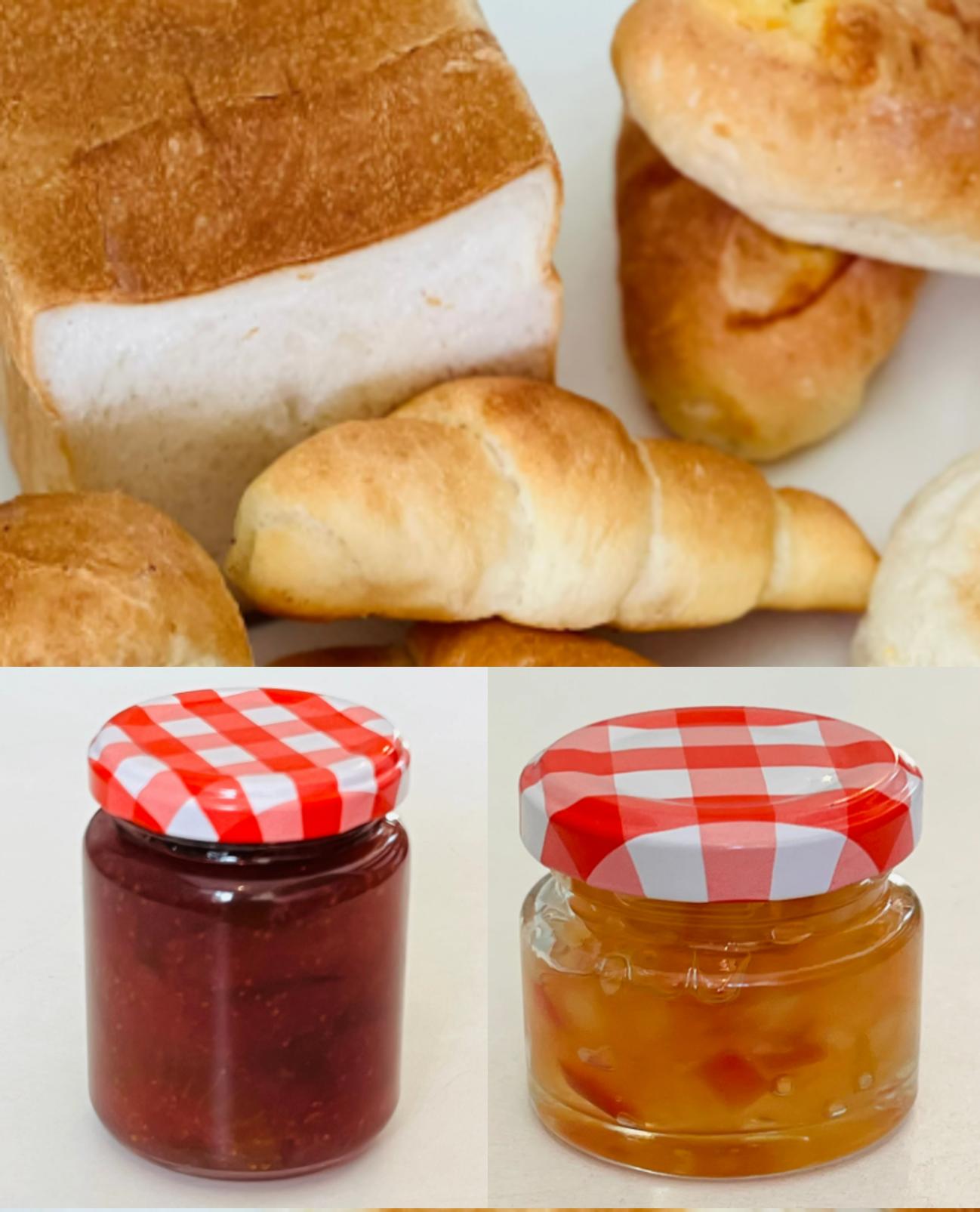 
パン・ジャムのセット Mia's Bread 『ミアズブレッドの朝食にあうパンとジャムのセット』無添加パン 自家製ジャム 奈良県 奈良市 なら I-129
