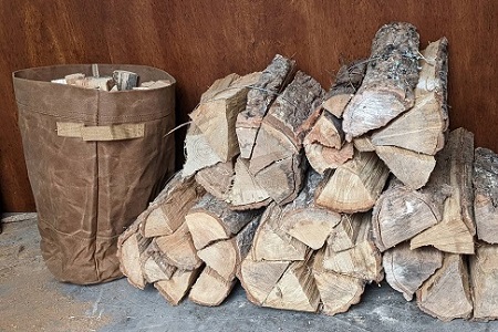 薪 まき 京丹波町産 広葉樹  40cm 20kg【 キャンプ　ストーブ アウトドア  】 [010UTS003]