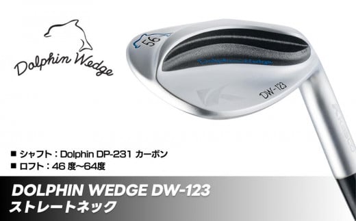 
            ゴルフクラブ ドルフィンウェッジ DW-123 メンズ クラブ クロムメッキ ストレートネック カーボン シャフト kasco キャスコ
          
