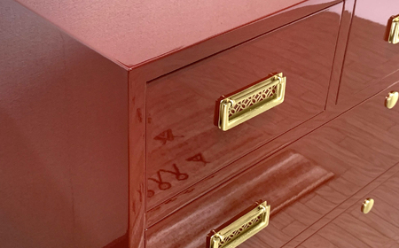 桐モダンチェスト 90巾三の三 古代朱 《創業明治2年 田中家具 謹製》 家具 伝統 暮らし インテリア 人気 ランキング おすすめ ギフト 故郷 ふるさと 納税 福島 ふくしま 二本松市 送料無料【